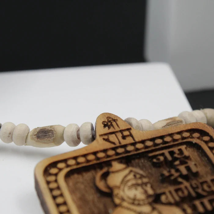 Original Big Size Jai Shree Bhageshwar Dham Pure White Tulsi Mala