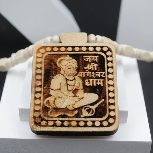 Original Big Size Jai Shree Bagheshwar dham Pure White Tulsi Mala