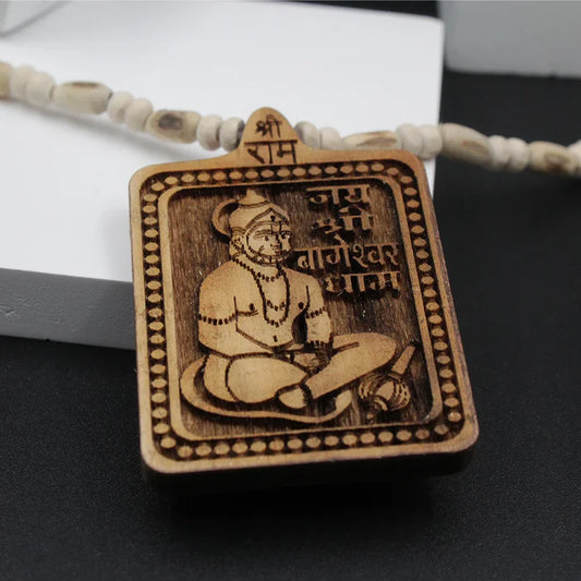Original Big Size Jai Shree Bhageshwar Dham Pure White Tulsi Mala