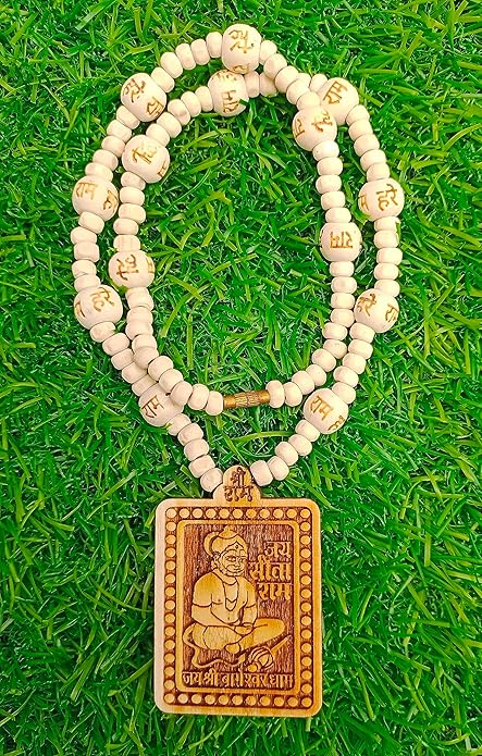 Bagheshwar dham Tulsi Mala Hanuman Ji Pendant Kanthi Wood Mala